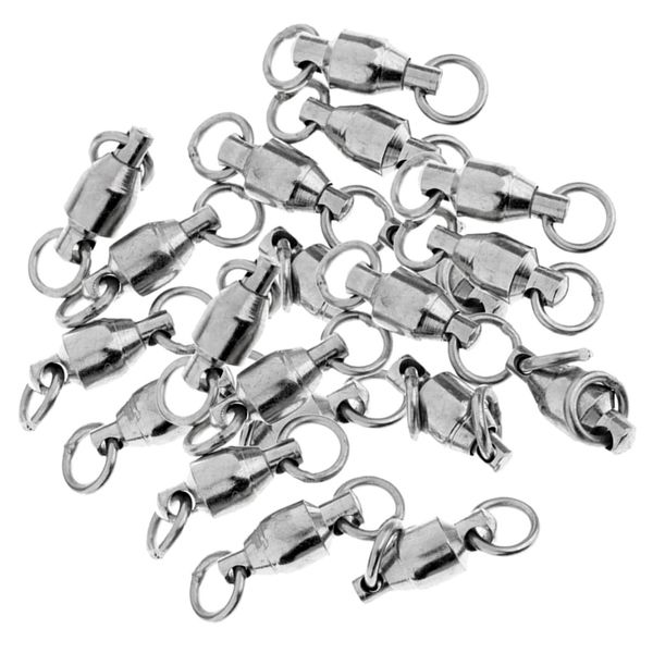 

pack of 20pcs stainless steel fishing swivel heavy duty ball bearing