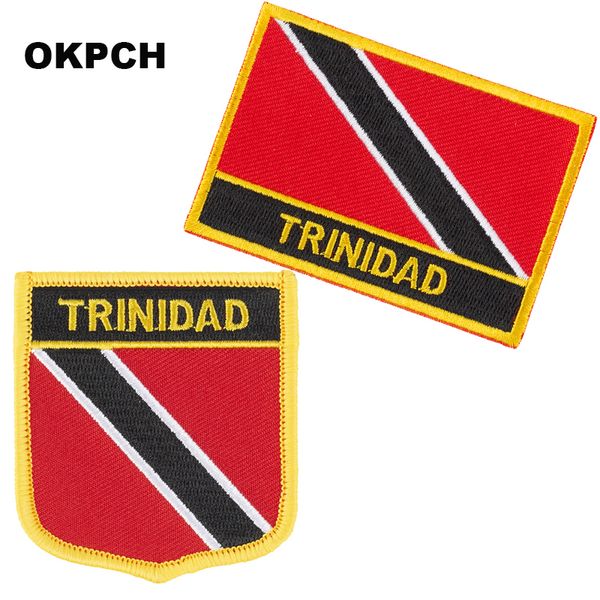 Ferro de Bordado de Trinidad-Tobago em remendos de bandeira National bandeira remendo para roupas DIY decoração PT0175-2