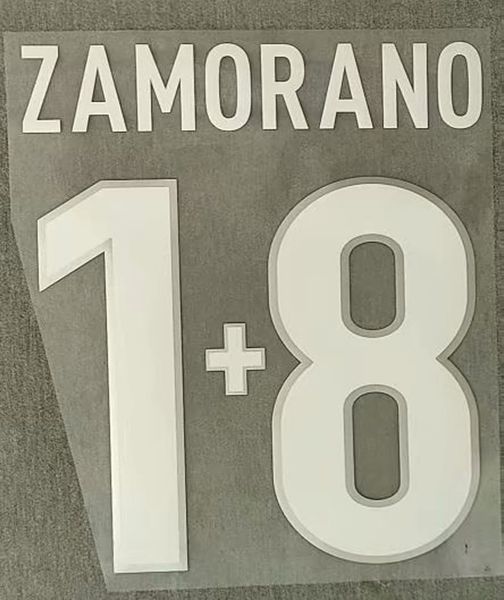 

1999-2000 #18 zamorano nameset printing iron on heat transfer patches soccer badge