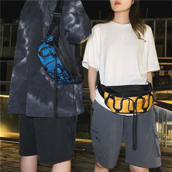 

hip hop chest bag men crossbody bag 2020 fashion fanny pack men belt pack nylon sports waist bags women banana pouch