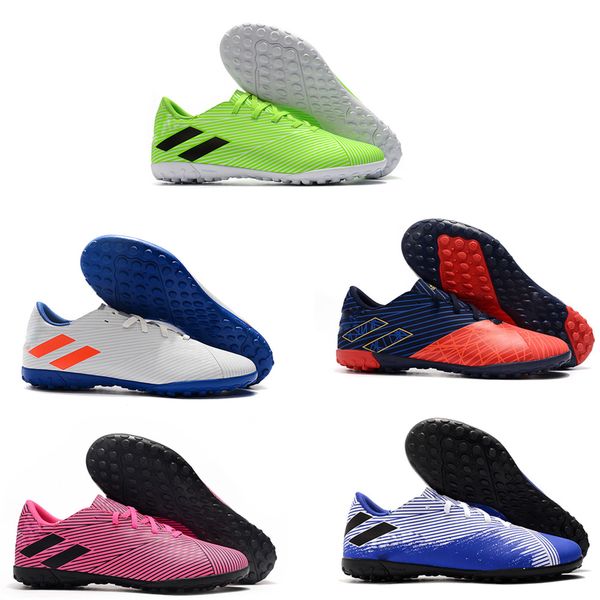 

мужской messi nemeziz мода 19,4 tf бутсы 360 маневренности вязать новую indoor футбол бутсы обувь us6.5-11