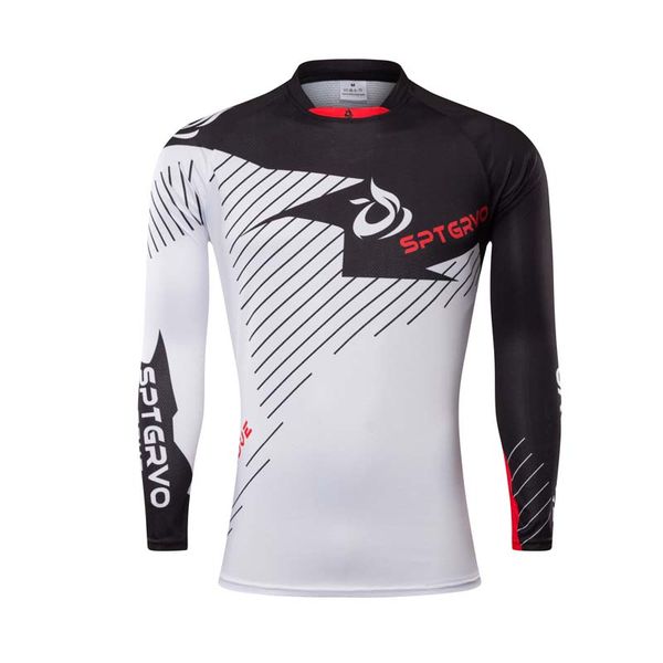 

sptgrvo 2020 new long sleeve cycling jersey men downhill jersey dh mountain bike shirt maillot motocross road racing sportwear, Black;red
