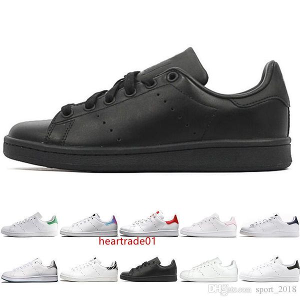 

smith men designer women casual shoes green black white blue red pink silver mens stan fashion leather shoe flats sneakers 36-44
