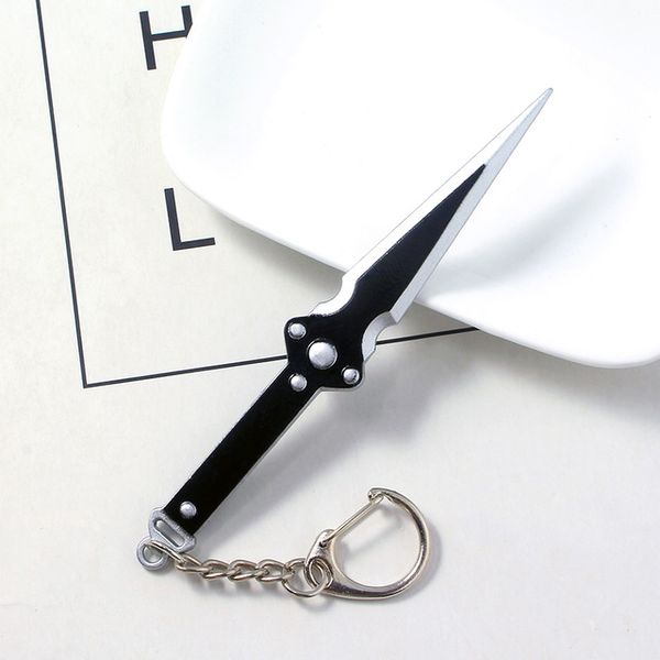 

keychain sword axe weapon metal keychain car men women jewelry accessories, Silver