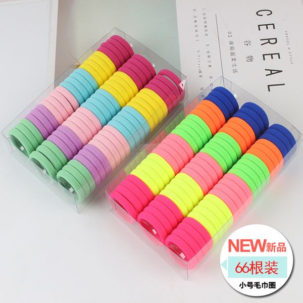 

66 корейский цвет маленьких детей волосы галстуки 3 см диаметр боксировал бесшовных полиэстер полотенце коробки кольца детские аксессуары дл, Slivery;white