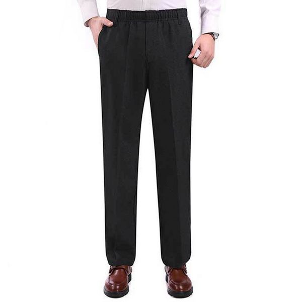 

men business pants men straight long trousers relaxed fit flat front pant straight fit trousers 2019 casual black work pant
