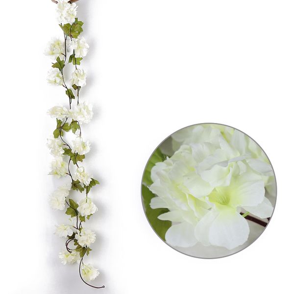 

artificial cherry blossom flower hanging vine garland romantic floral decor