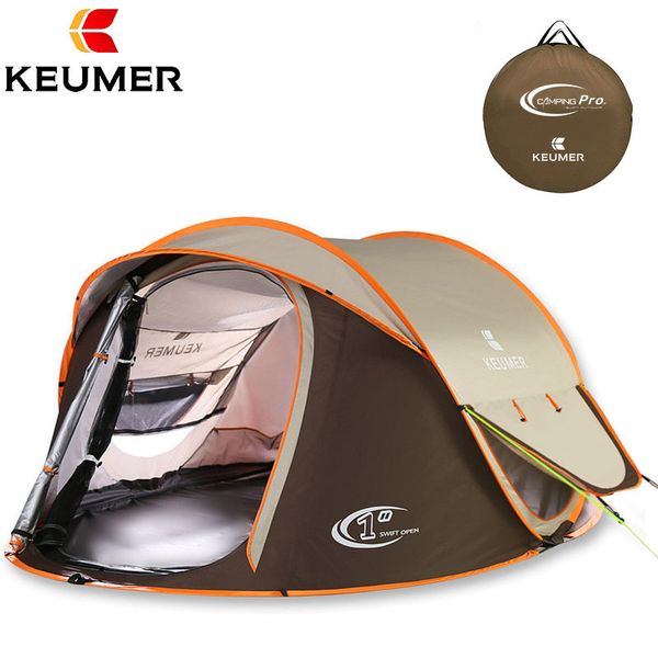 

automatic up 3 person professional waterproof windproof uv protection camping tent large gazebo beach tent