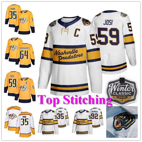 

2020 winter classic nashville predators hockey jersey roman josi pekka rinne ryan johansen filip forsberg mikael granlund simmonds men youth, Black;red