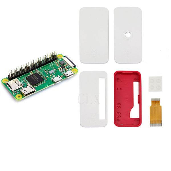 Freeshipping Raspberry Pi Zero WH con intestazioni GPIO pre-saldate a 40 PIN con WIFI e Bluetooth in Demo Broad CPU da 1 GHz con custodia ufficiale