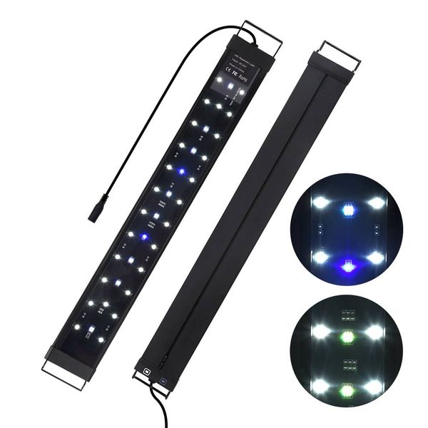 

60см led aquarium light полный спектр пресноводных рыб танк морской завод сша