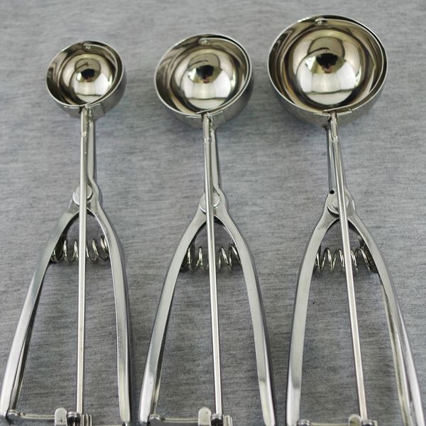 

diameter 4/5/6cm 20cm stainless steel ice cream scoops buffet restaurant ice cream shop barrel ice cream scoop digging ball tool