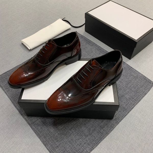 

new luxury designer fashion casual shoes for 2019 mens leather business shoes are comfortable and breathable, Black