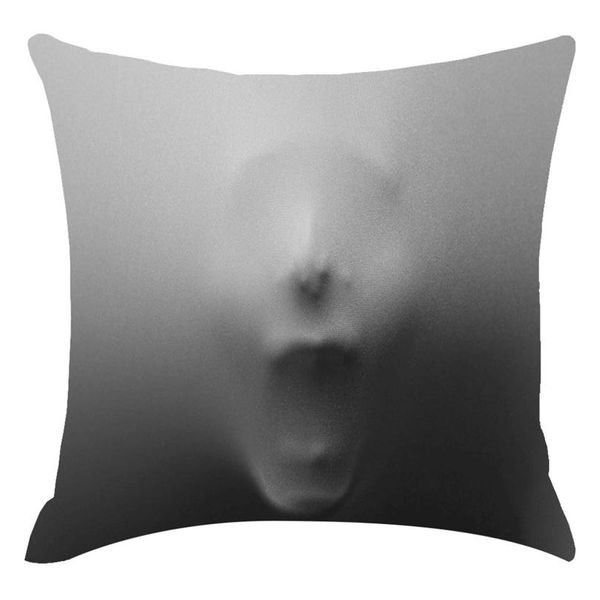 

halloween horror shadow linen throw pillow case cushion cover for home sofa decor happy party pillowcases decorative 2fm