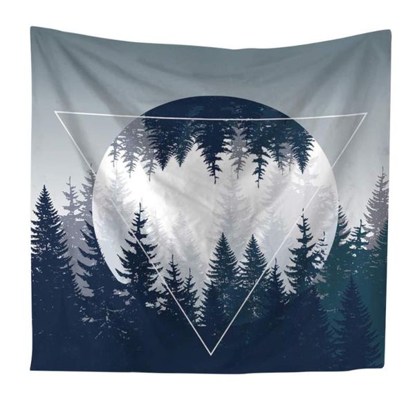 

wall hanging tapestry sunset forest soft shawl beach towel picnic mat tablecloth beautiful living room bedroom decoration 130x15