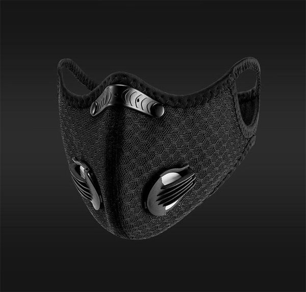 

mask pm2.5 non-woven fabric mask-replaceable layers for face protective products #qa454, Black