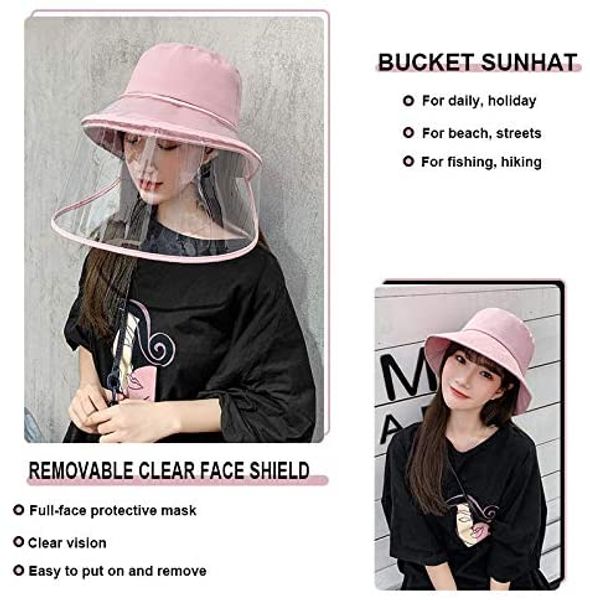 

милые дети анти-плевок защитная шляпа маска анти-слюна открытый рыбак шляпа с щитом пылезащитный полный изоляции лица анти-загрязнение шляпа