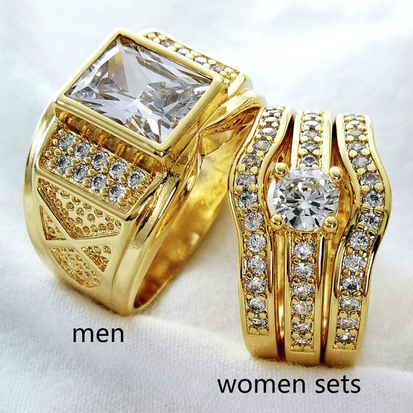 

claw setting zircon men women ring wedding couple domineering men size 8 to 15, women size 5 to 10 r206,r179, Silver