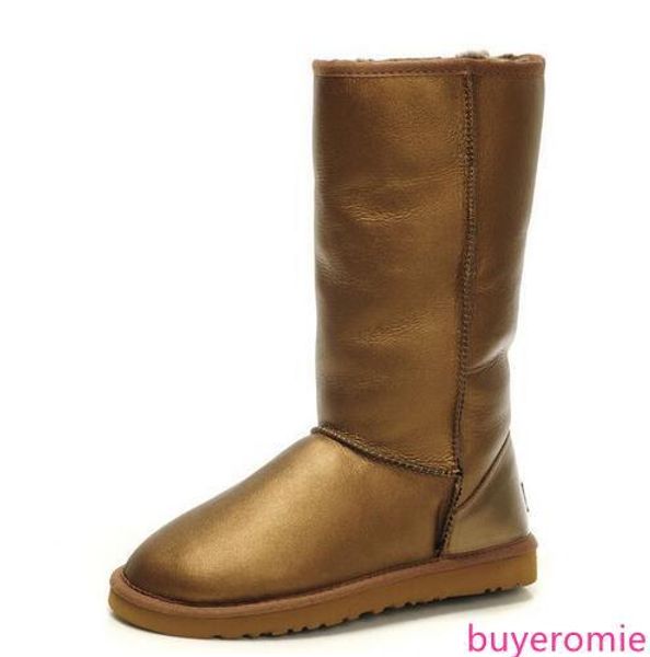 

australian boots women snow boots waterproof leather winter warm outdoor long boots winter shoes brand ivg size us4-14