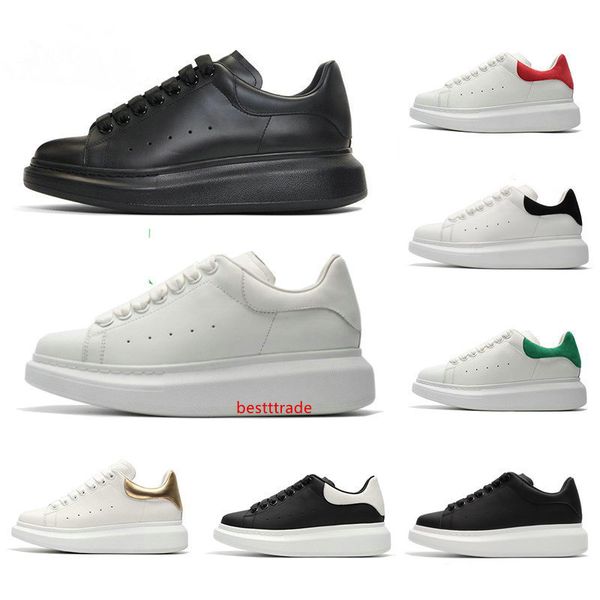 

2020 black white red luxury fashion designer women casual shoes gold low cut leather brand flat designers men womens sports sneakers