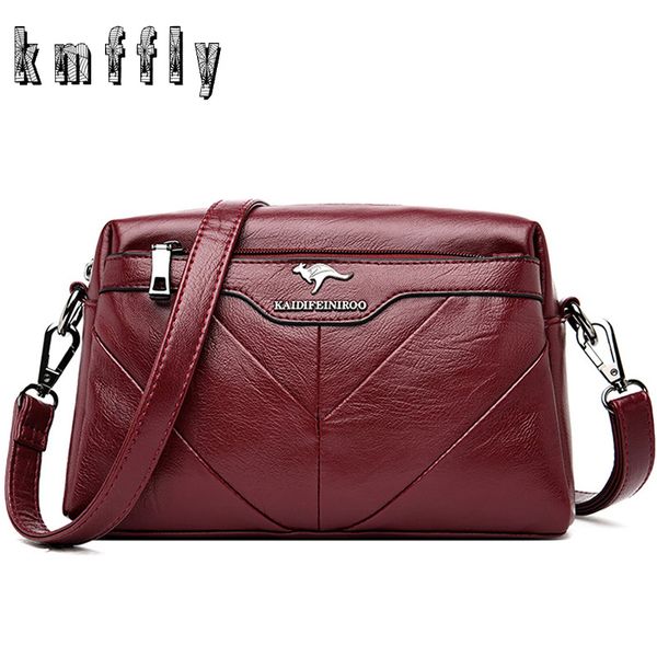 

multi-pocket small shoulder bags handbags women bags soft leather crossbody for women