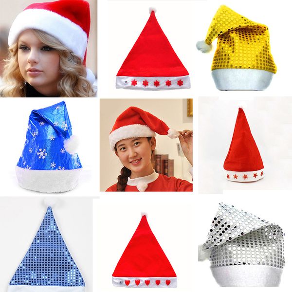 

child christmas red riding hood santa novelty hat christmas party opening