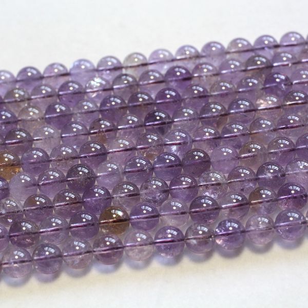 

meihan hipping (41beads/set/57g) natural 10mm low grade bolivia ametrinee smooth round loose beads for jewerly making