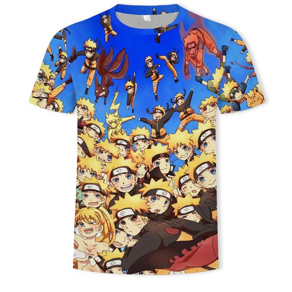 

mens designer naruto 3d printed t-shirt, White;black