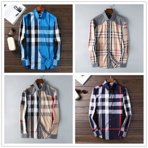 

Brand New Fashion мужская Slim Fit платье полоса рубашки Медуза лето мужчины бизнес сплошной