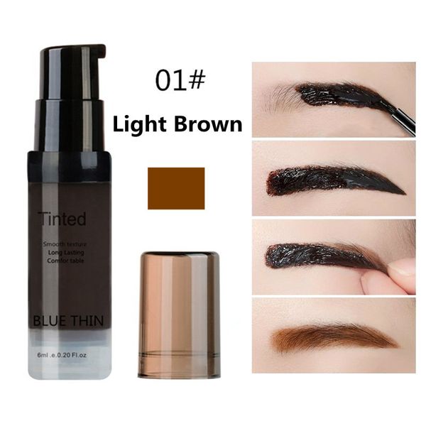 

makeup eyebrow enhancers tearing style stained eyebrow cream tinted smooth texture long lasting waterproof natural eyebrow gel 3 colors 6ml