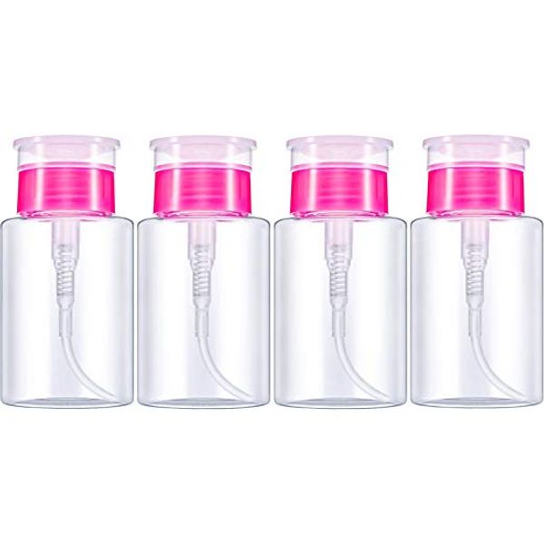 180ML 6OZ Nail Art Mini Pump Dispenser пустая бутылка акриловый гель для снятия лака очиститель жидкий контейнер для хранения небольшой бутылки давления