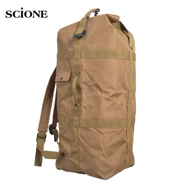 

70l waterproof men tactical bag nylon large army backpack rucksack for outdoor travel hiking camping militar sack x2a