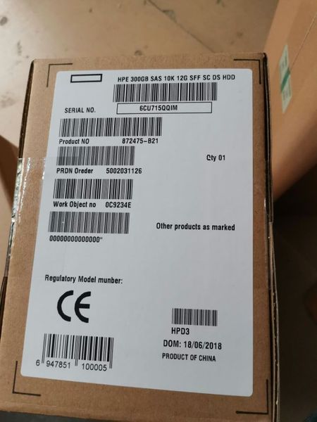 

300gb sas 12g enterprise 10k sff (2.5in) sc hdd 872475-b21