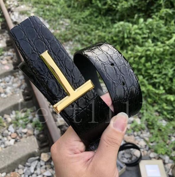 

2020 belts men clothing accessories business belts for men big buckle fashion mens leather belts wholesale f-6, Black;brown