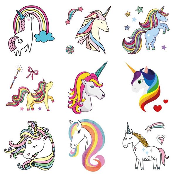 Badger Totally Tattoo Body Art Stencils Unicorn