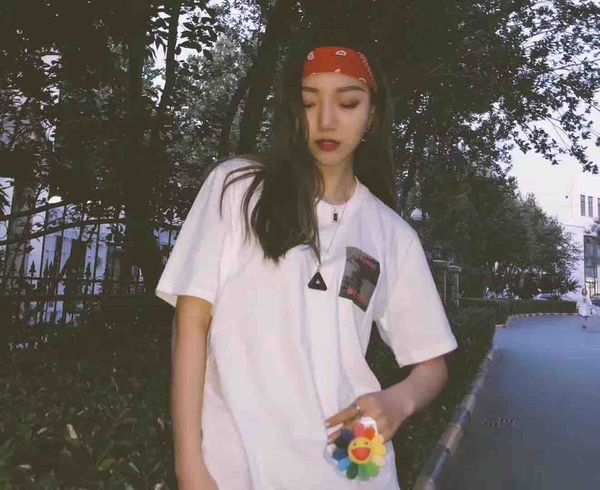 

womens designer t-shirts brand letter floral print summer short sleeve fashion shirts womens clothing luxury tees with logo hot, White