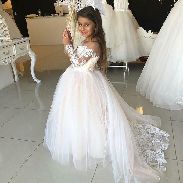 

simple flower girl dresses for wedding with bow a line lace up corset toddler pageant dresses for teens kids formal gown, White;red
