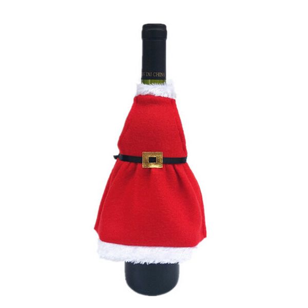 

1 piece new arrivals red wine apron bottle cover bags christmas table decoration home party decorations product high quality
