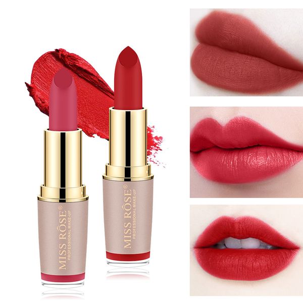 

miss rose matte lipstick waterproof korean cosmetics makeup mate lip stick rouge a levre lip tint lipstick