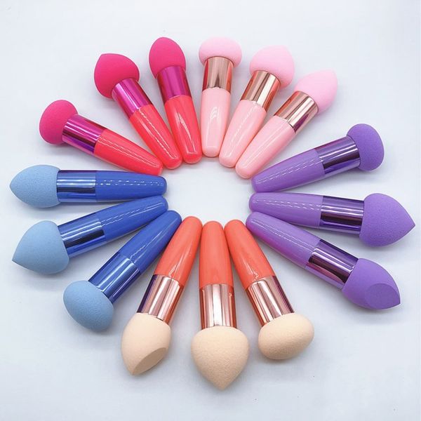 

sponge brushes set beveling bullet mushroom head sponge puff blusher brush concealer powder bb cream foundation brushes makeup tools hha808