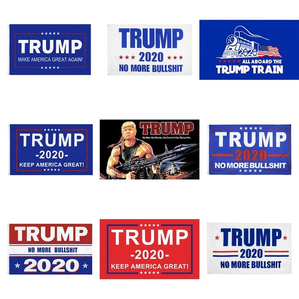 

10 1pcs lot fashion trump 2020 flag 90*150cm classic donald keep america great digital print usa banner home party decor #859