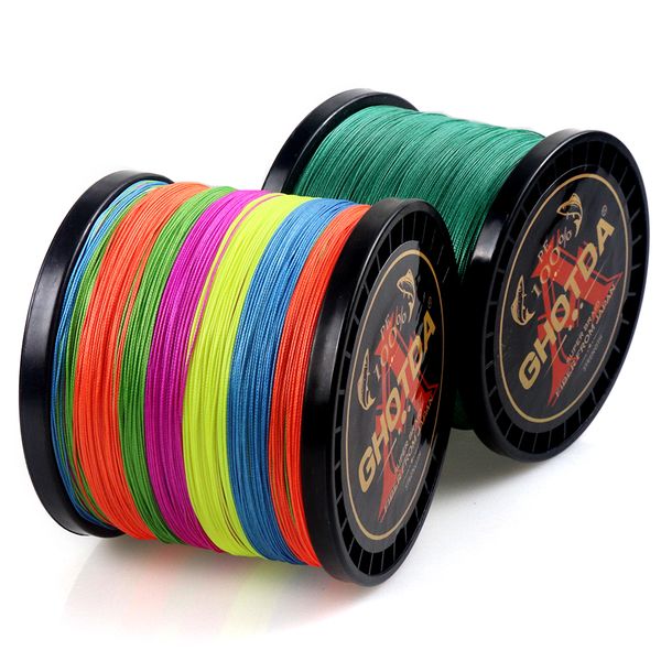 

ga pe braided fishing line multicolor sea saltwater fishing cord super strong 4 strands 100m 150m 300m 500m 1000m