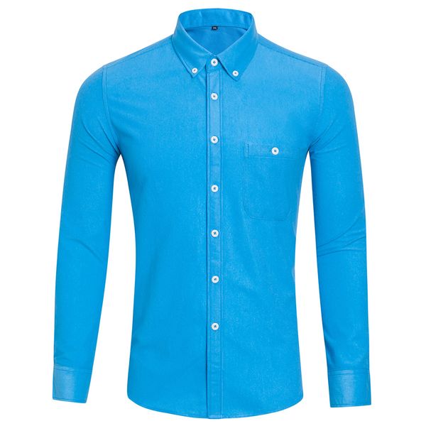 

2019 autumn winter men corduroy shirt casual long sleeve slim fit shirts fashion men's solid color blouse plus size -5xl, White;black