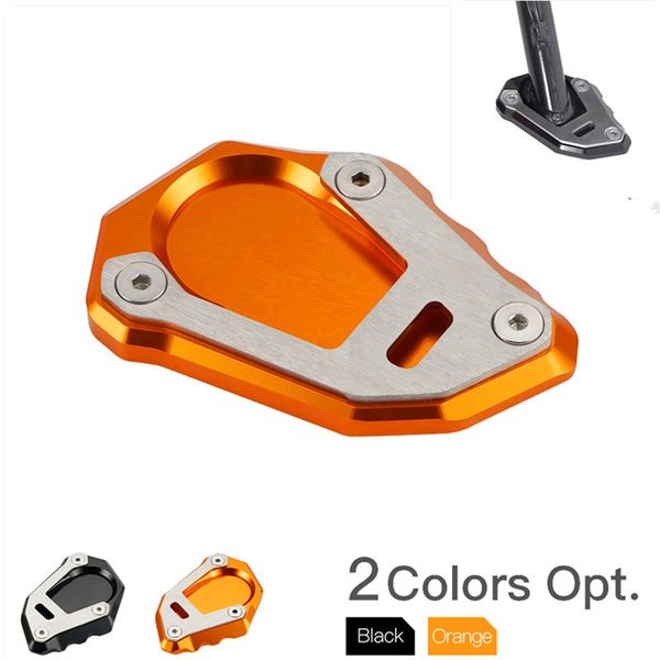 

motorcycle kickstand side stand plate extension for 790 adventure r 2018 2019 2020 for 790 aluminum anodized stand foot