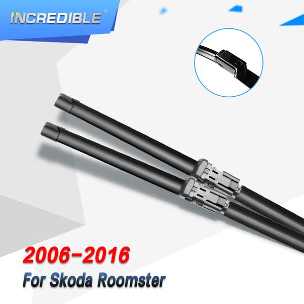 

incredible wiper blades for roomster 21"&21" push button 2006 2007 2008 2009 2010 2011 2012 2013 2014 2015 2016