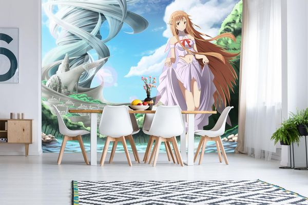 

self-adhesive] 3d sword art online 632543 japan anime wall paper mural wall print decal murals