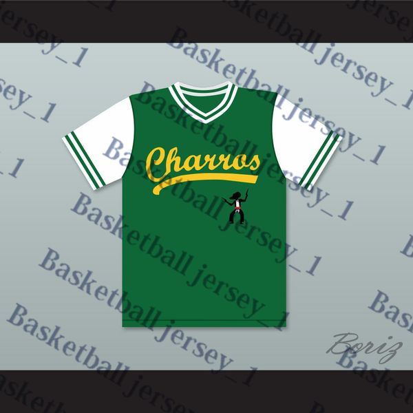 

Danny McBride Kenny Powers 55 Charros Home Baseball Jersey Eastbound & Down