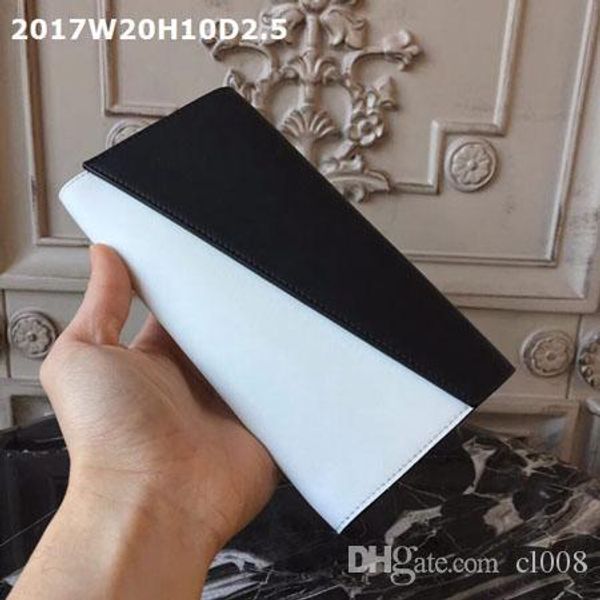 

women wallets plain real leather slant cover zipper pocket inner layers of slot for cards with original boxes, Red;black