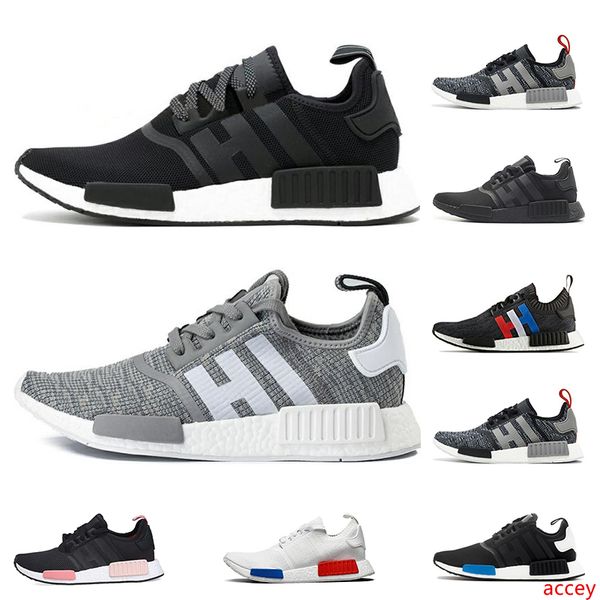 

2019 nmd r1 primek classic oreo тройной черный белый розовый кроссовки для мужчин женщины бегун тренеры спортивные кроссовки дышащий размер