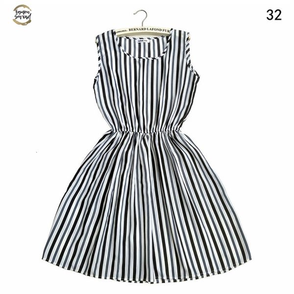 

dress summer 2019 striped floral bohemian vintage plus size casual beach dress women elegant sleeveless mini, Black;gray